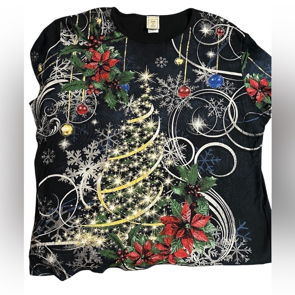 A Jess & Jane Christmas Jem shirt, size 1X. - Picture 4 of 9